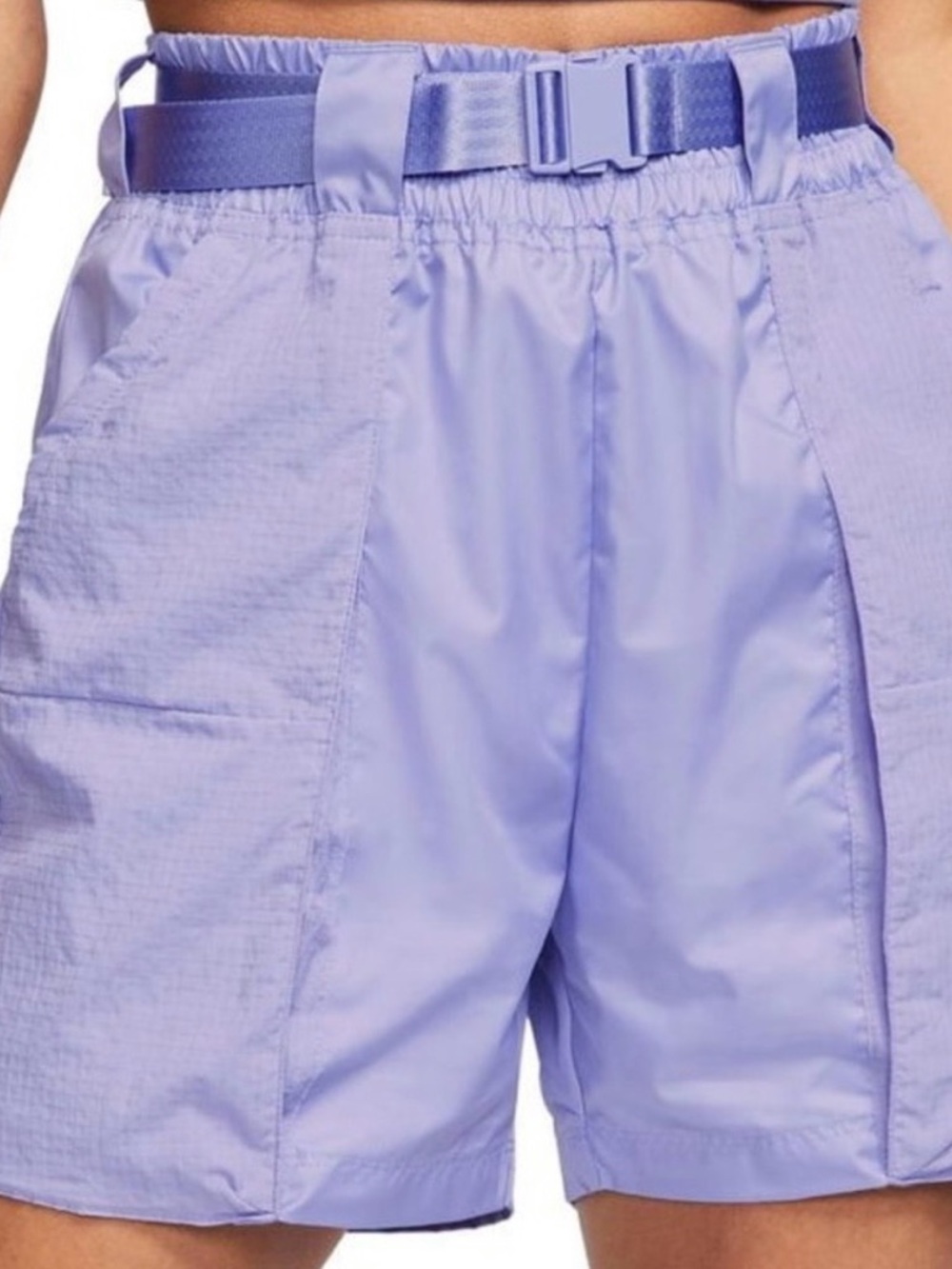 Nike Purple Athletic Shorts with Belt size M